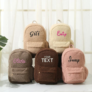 Personalized Teddy Fleece Backpack