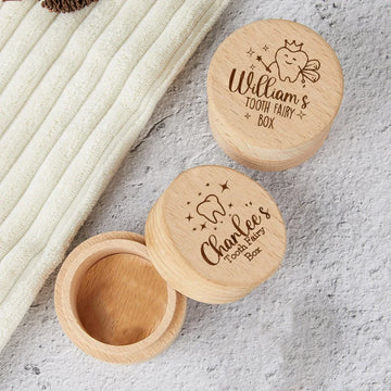 Personalized Wooden Tooth Fairy Box