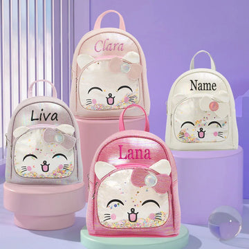 Personalized Cat Children Backpack