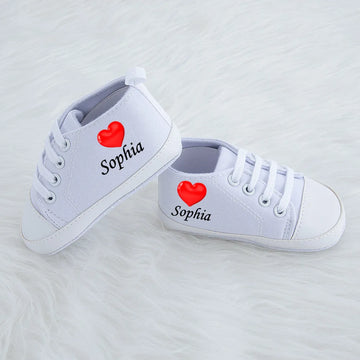 Personalized Sweet Heart Baby Shoes